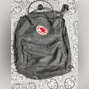 Fjällräven Kånken Classic backpack in a Gray color and Vinylon F fabric